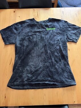 Goosebumps Black Tie-Dye Logo Short Sleeve Tee